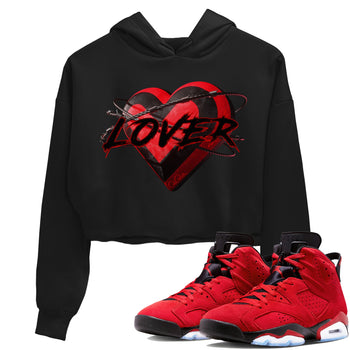 Air Jordan 6 Toro Bravo Sneaker Match Tees Heart Lover Sneaker Tees 3D Graphic Design Shirts AJ6 Toro Bravo Sneaker Release Tees Women's Shirts Black 1