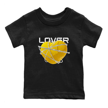 6s Yellow Ochre shirt to match jordans Heart Lover sneaker tees Air Jordan 6 Yellow Ochre SNRT Sneaker Release Tees Baby Toddler Black 2 T-Shirt
