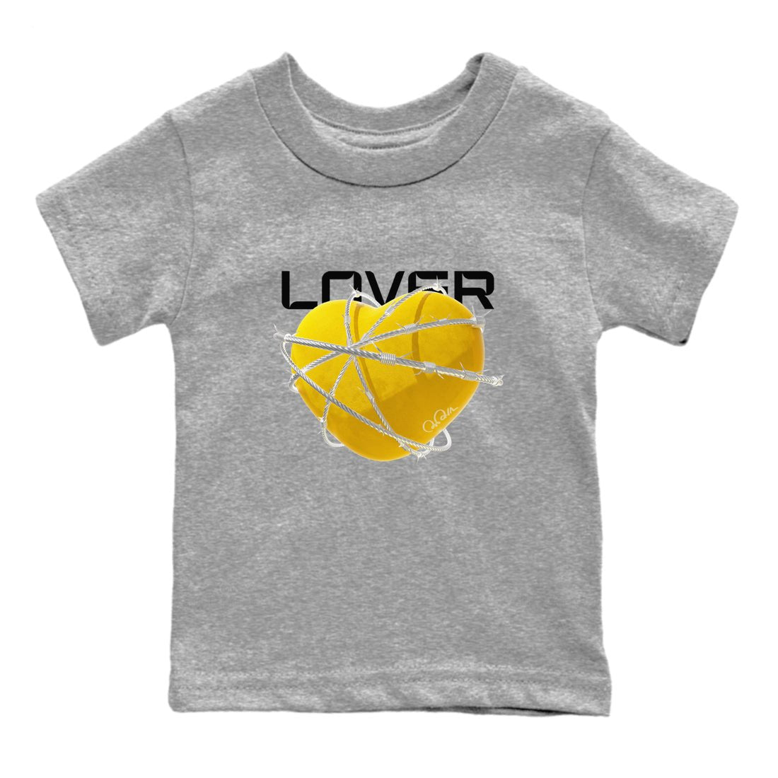 6s Yellow Ochre shirt to match jordans Heart Lover sneaker tees Air Jordan 6 Yellow Ochre SNRT Sneaker Release Tees Baby Toddler Heather Grey 2 T-Shirt