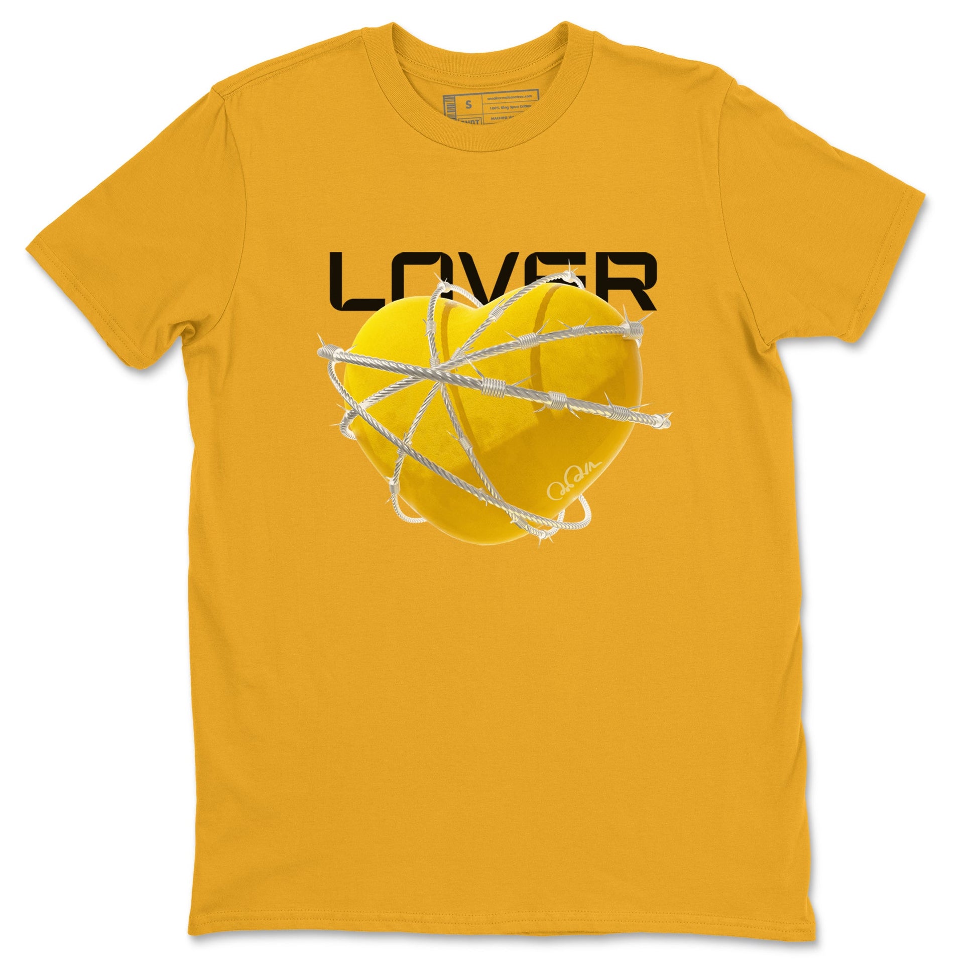 6s Yellow Ochre shirt to match jordans Heart Lover sneaker tees Air Jordan 6 Yellow Ochre SNRT Sneaker Release Tees Unisex Gold 2 T-Shirt