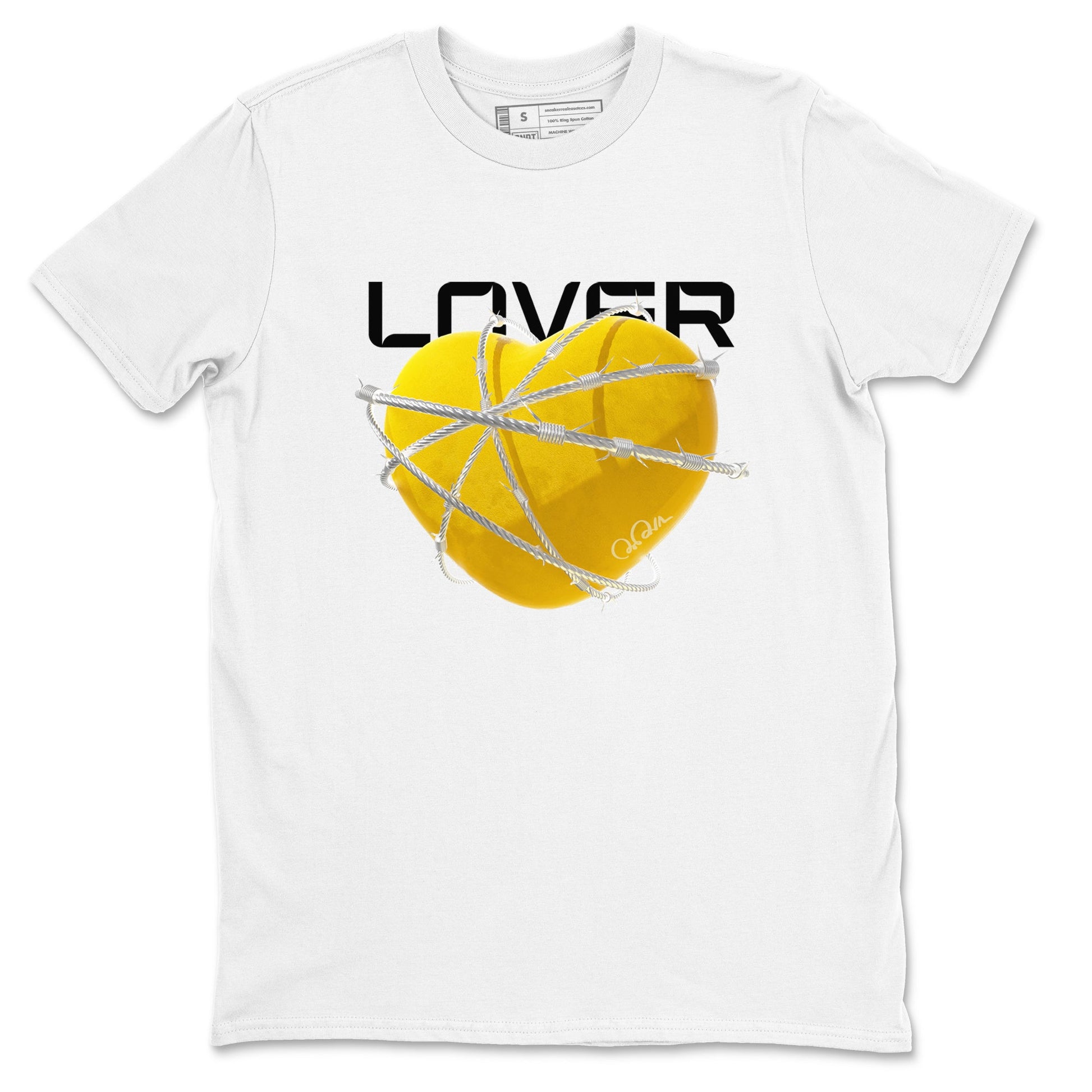 6s Yellow Ochre shirt to match jordans Heart Lover sneaker tees Air Jordan 6 Yellow Ochre SNRT Sneaker Release Tees Unisex White 2 T-Shirt