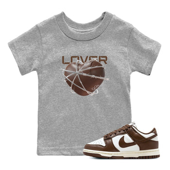 Dunk Cacao Wow shirt to match jordans Heart Lover sneaker tees Nike Dunk Cacao Wow SNRT Sneaker Release Tees Baby Toddler Heather Grey 1 T-Shirt