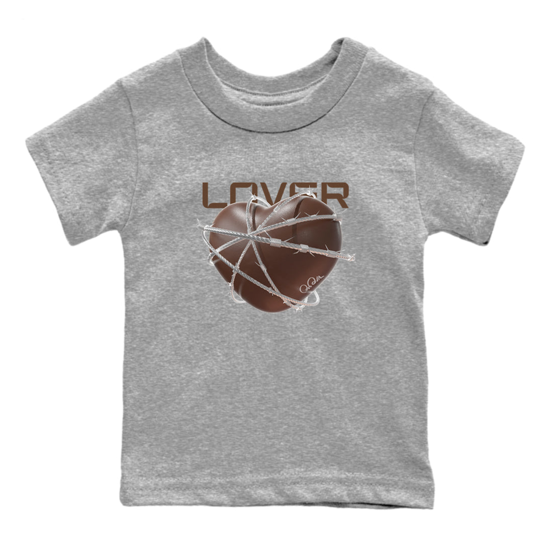Dunk Cacao Wow shirt to match jordans Heart Lover sneaker tees Nike Dunk Cacao Wow SNRT Sneaker Release Tees Baby Toddler Heather Grey 2 T-Shirt