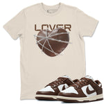 Dunk Cacao Wow shirt to match jordans Heart Lover sneaker tees Nike Dunk Cacao Wow SNRT Sneaker Release Tees Unisex Natural 1 T-Shirt