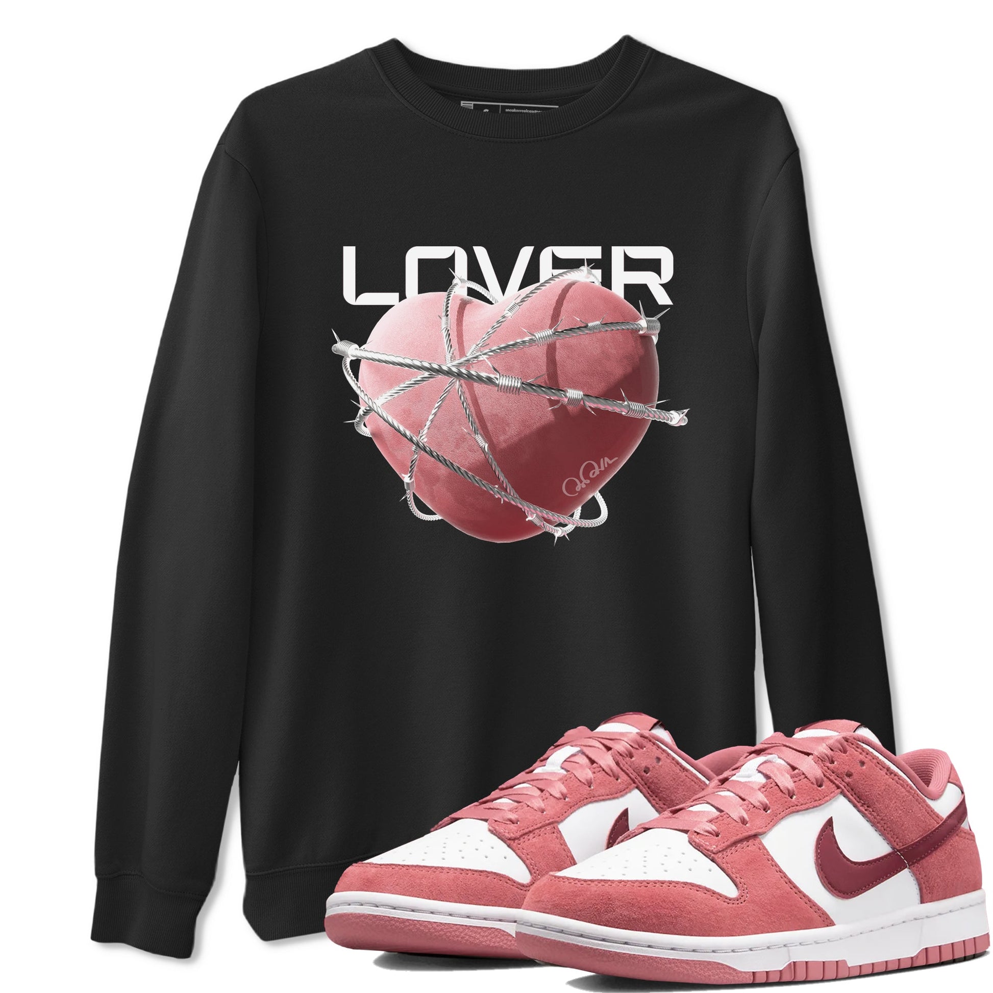 Dunk Valentines Day 2024 shirt to match jordans Heart Lover sneaker tees Dunk Valentines Day 2024 SNRT Sneaker Release Tees Unisex Black 1 T-Shirt