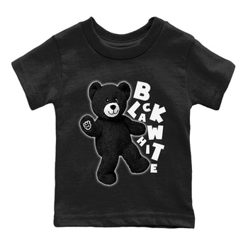 Jordan 1 Black White Sneaker Match Tees Hello Bear Sneaker Tees Jordan 1 Black White Sneaker Release Tees Kids Shirts
