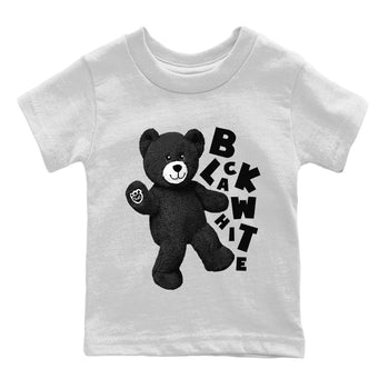 Jordan 1 Black White Sneaker Match Tees Hello Bear Sneaker Tees Jordan 1 Black White Sneaker Release Tees Kids Shirts