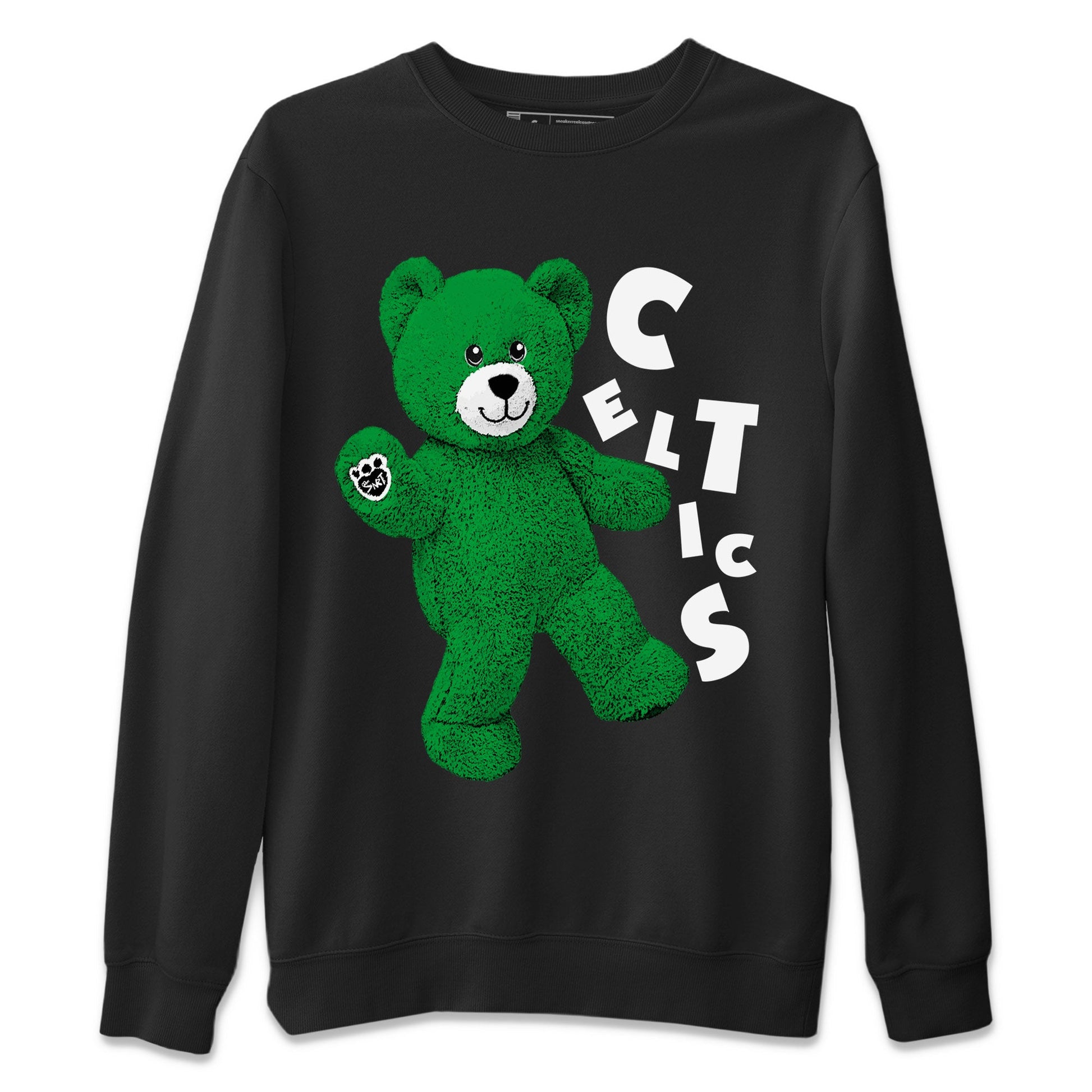 Air Jordan 1 Celtics Sneaker Match Tees Hello Bear Sneaker Tees Air Jordan 1 Lucky Green Celtics Tees Unisex Shirts Black 2