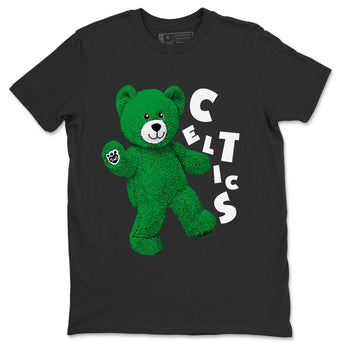 Air Jordan 1 Celtics Sneaker Match Tees Hello Bear Sneaker Tees Air Jordan 1 Lucky Green Celtics Tees Unisex Shirts Black 2
