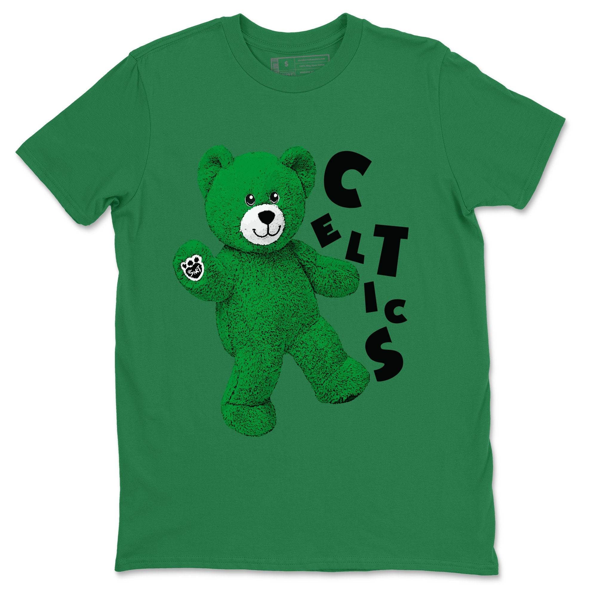 Air Jordan 1 Celtics Sneaker Match Tees Hello Bear Sneaker Tees Air Jordan 1 Lucky Green Celtics Tees Unisex Shirts Kelly Green 2