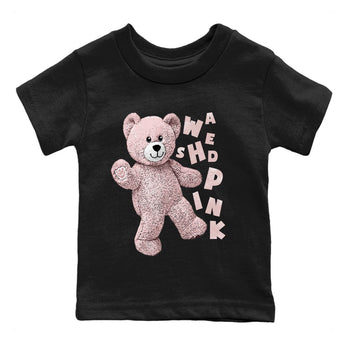 Air Jordan 1 Washed Pink Sneaker Match Tees Hello Bear Sneaker Tees Air Jordan 1 High OG WMNS Washed Pink Sneaker Release Tees Kids Shirts Black 2