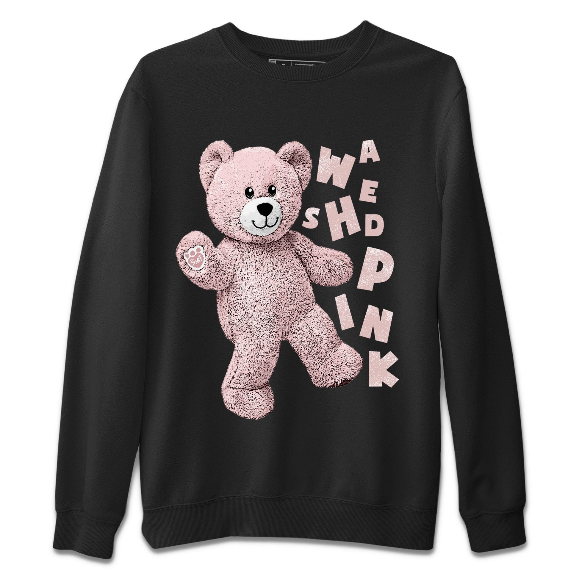 Air Jordan 1 Washed Pink Sneaker Match Tees Hello Bear Sneaker Tees Air Jordan 1 High OG WMNS Washed Pink Sneaker Release Tees Unisex Shirts Black 2