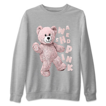 Air Jordan 1 Washed Pink Sneaker Match Tees Hello Bear Sneaker Tees Air Jordan 1 High OG WMNS Washed Pink Sneaker Release Tees Unisex Shirts Heather Grey 2