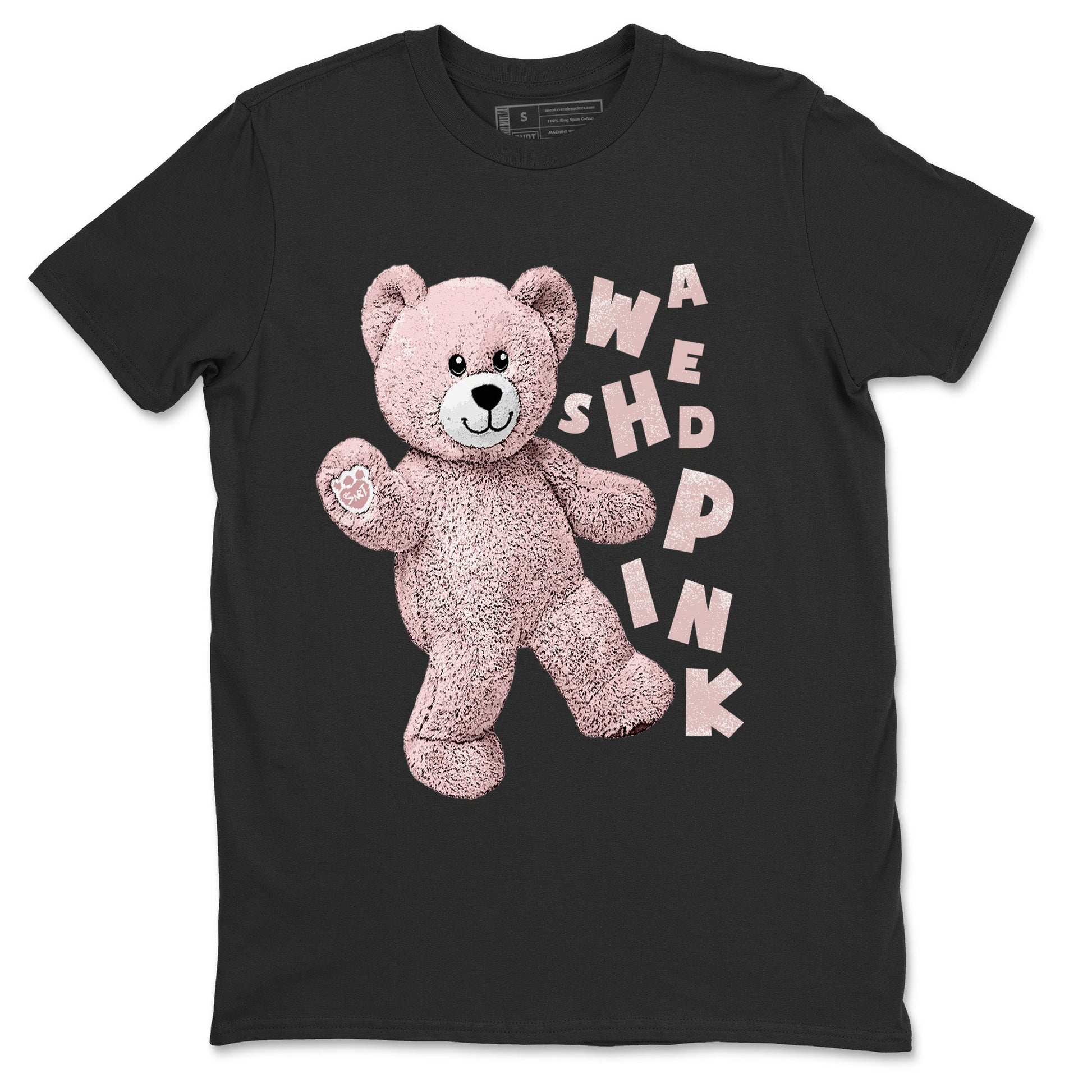 Air Jordan 1 Washed Pink Sneaker Match Tees Hello Bear Sneaker Tees Air Jordan 1 High OG WMNS Washed Pink Sneaker Release Tees Unisex Shirts Black 2