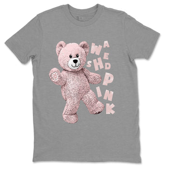 Air Jordan 1 Washed Pink Sneaker Match Tees Hello Bear Sneaker Tees Air Jordan 1 High OG WMNS Washed Pink Sneaker Release Tees Unisex Shirts Heather Grey 2