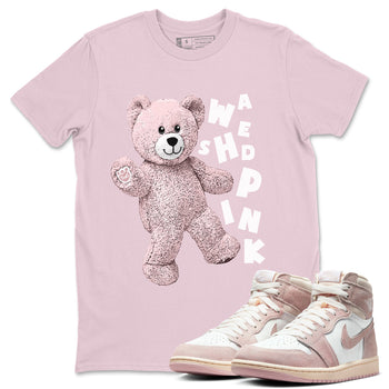 Air Jordan 1 Washed Pink Sneaker Match Tees Hello Bear Sneaker Tees Air Jordan 1 High OG WMNS Washed Pink Sneaker Release Tees Unisex Shirts Pink 1