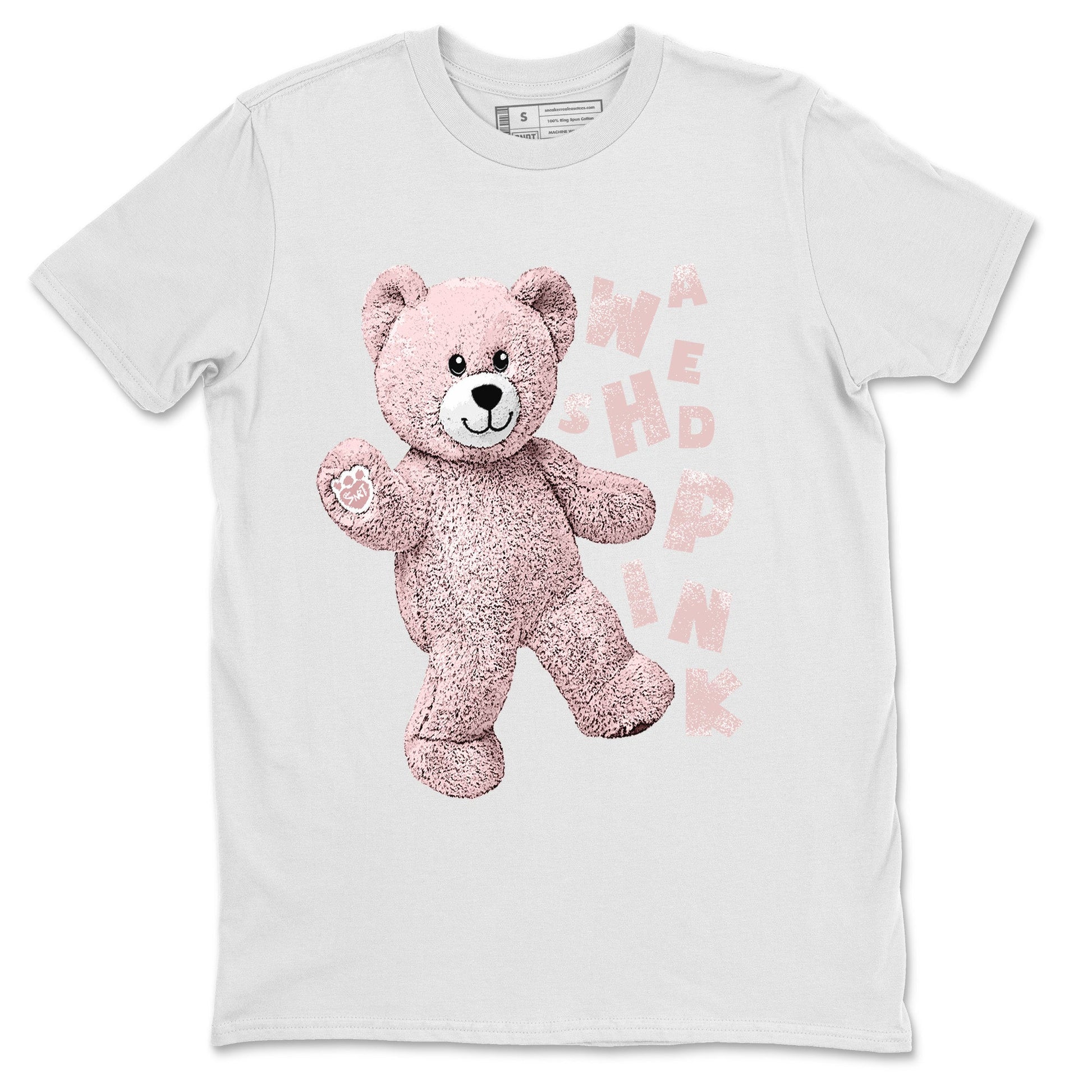 Air Jordan 1 Washed Pink Sneaker Match Tees Hello Bear Sneaker Tees Air Jordan 1 High OG WMNS Washed Pink Sneaker Release Tees Unisex Shirts White 2