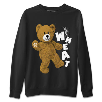Jordan Retro 13 Wheat Sneaker Matching Tee Hello Bear Sneaker Tees Air Jordan 13 Wheat Sneaker Release Tees Unisex Shirts Black 2