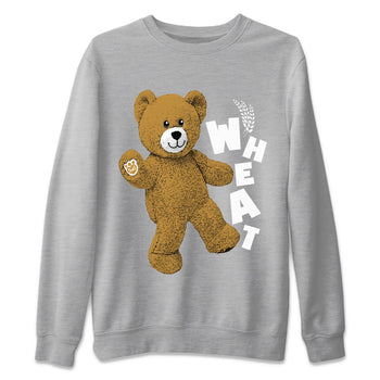 Jordan Retro 13 Wheat Sneaker Matching Tee Hello Bear Sneaker Tees Air Jordan 13 Wheat Sneaker Release Tees Unisex Shirts Heather Grey 2