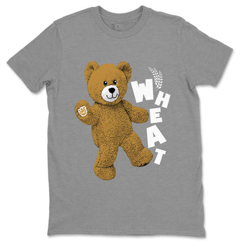 Jordan Retro 13 Wheat Sneaker Matching Tee Hello Bear Sneaker Tees Air Jordan 13 Wheat Sneaker Release Tees Unisex Shirts Heather Grey 2