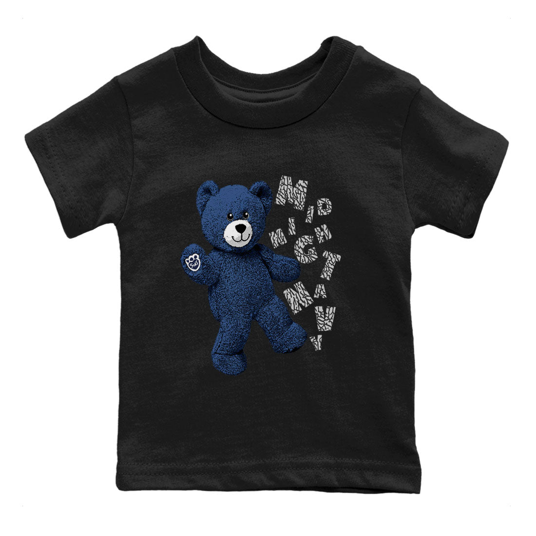 3s Midnight Navy shirt to match jordans Hello Bear sneaker match tee Air Jordan 3 Midnight Navy SNRT Sneaker Tees baby toddler Black 2 cotton Shirt