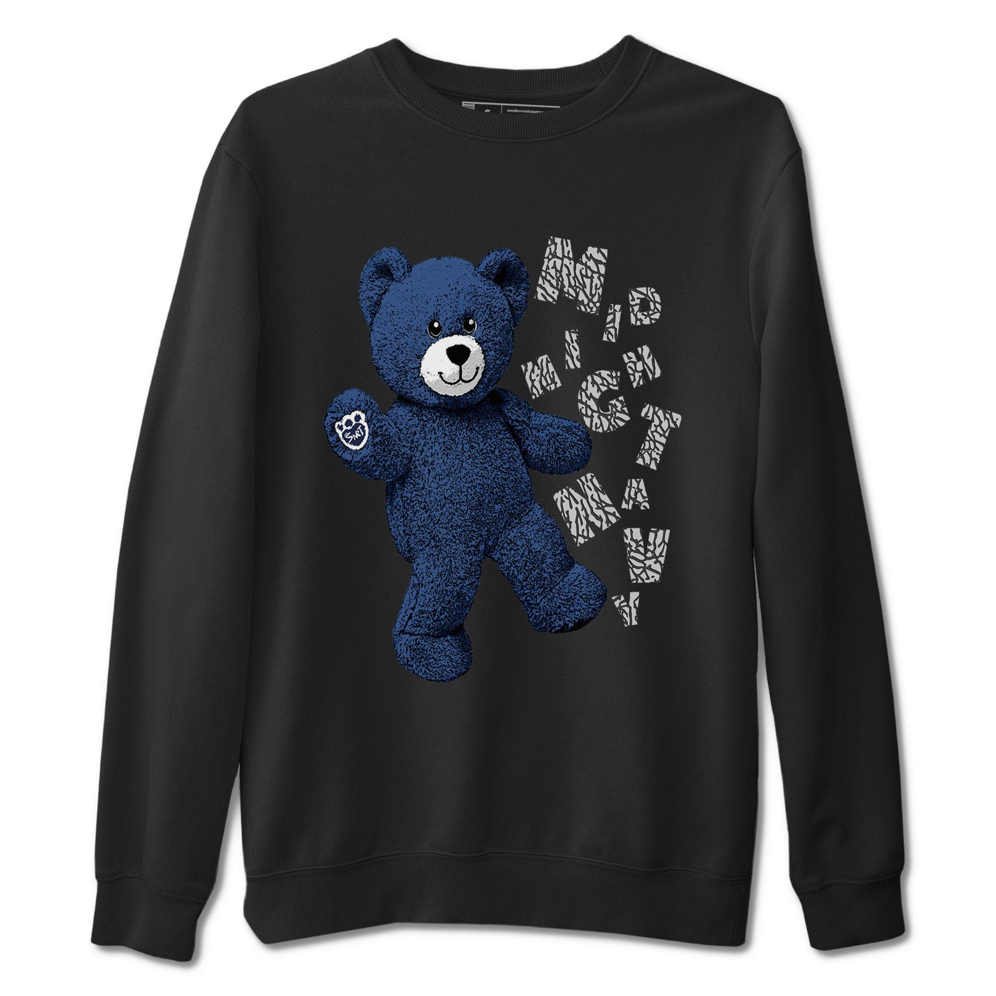 3s Midnight Navy shirt to match jordans Hello Bear sneaker match tee Air Jordan 3 Midnight Navy SNRT Sneaker Tees unisex cotton Black 2 crew neck shirt