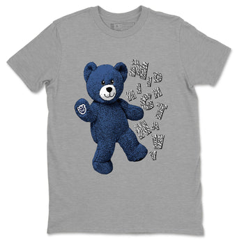 3s Midnight Navy shirt to match jordans Hello Bear sneaker match tee Air Jordan 3 Midnight Navy SNRT Sneaker Tees unisex cotton Heather Grey 2 crew neck shirt