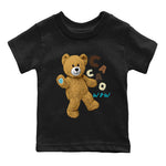 Air Jordan 4 GS Cacao Wow shirt to match jordans Hello Bear sneaker tees Air Jordan 4 Cacao Wow SNRT Sneaker Release Tees Baby Toddler Black 2 T-Shirt