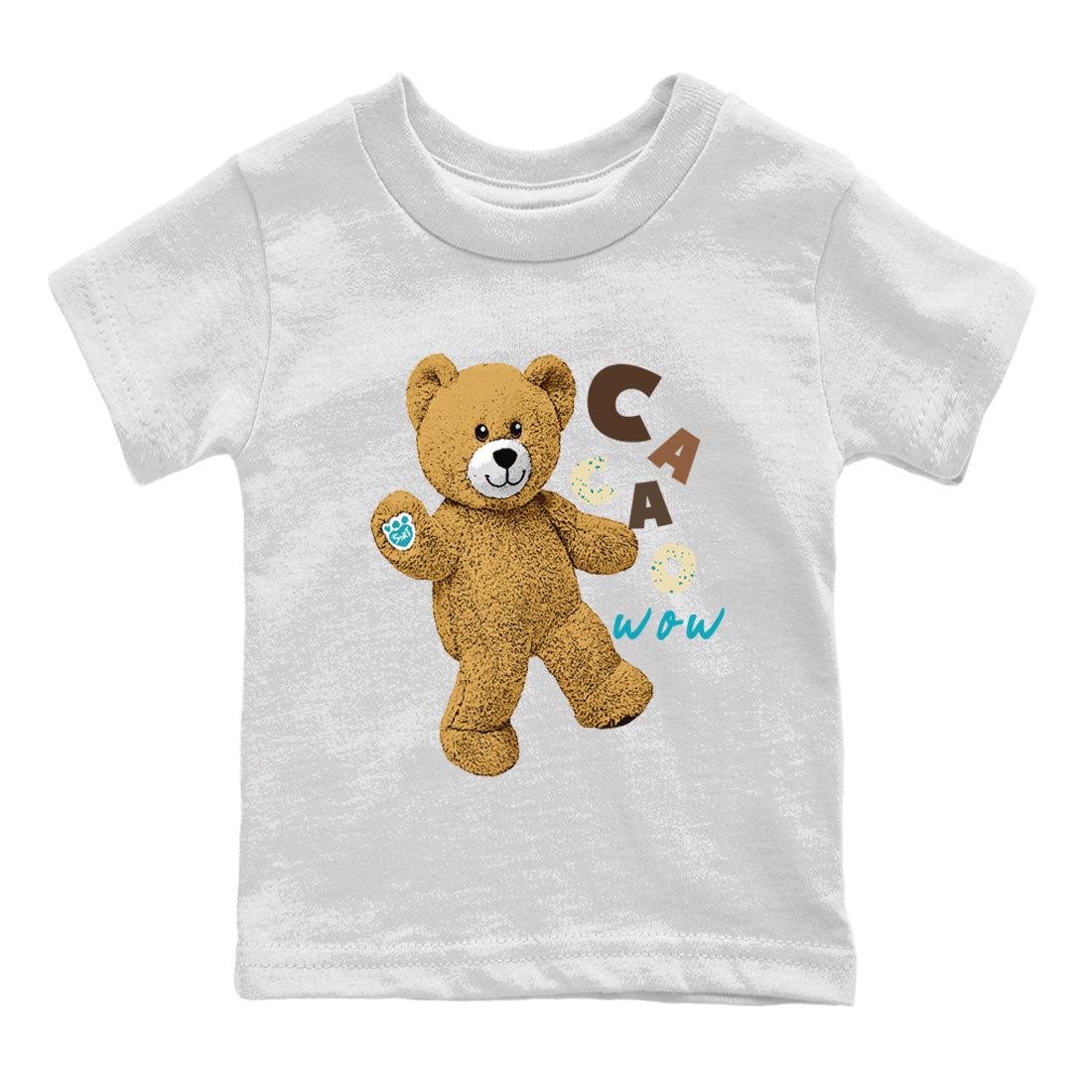 Air Jordan 4 GS Cacao Wow shirt to match jordans Hello Bear sneaker tees Air Jordan 4 Cacao Wow SNRT Sneaker Release Tees Baby Toddler White 2 T-Shirt