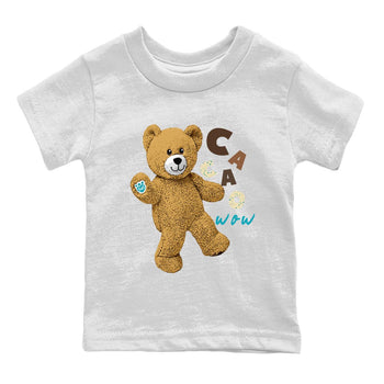Air Jordan 4 GS Cacao Wow shirt to match jordans Hello Bear sneaker tees Air Jordan 4 Cacao Wow SNRT Sneaker Release Tees Baby Toddler White 2 T-Shirt