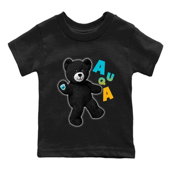 Jordan 5 Aqua Sneaker Match Tees Hello Bear Sneaker Tees Jordan 5 Aqua Sneaker Release Tees Kids Shirts