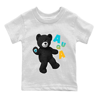 Jordan 5 Aqua Sneaker Match Tees Hello Bear Sneaker Tees Jordan 5 Aqua Sneaker Release Tees Kids Shirts