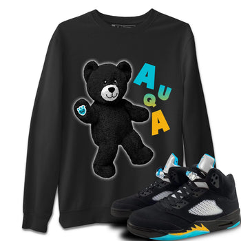 Jordan 5 Aqua Sneaker Match Tees Hello Bear Sneaker Tees Jordan 5 Aqua Sneaker Release Tees Unisex Shirts