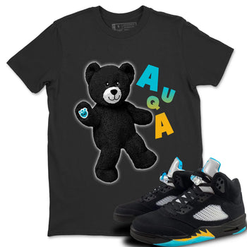 Jordan 5 Aqua Sneaker Match Tees Hello Bear Sneaker Tees Jordan 5 Aqua Sneaker Release Tees Unisex Shirts