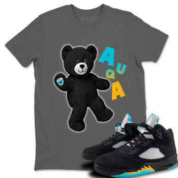 Jordan 5 Aqua Sneaker Match Tees Hello Bear Sneaker Tees Jordan 5 Aqua Sneaker Release Tees Unisex Shirts