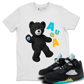 Jordan 5 Aqua Sneaker Match Tees Hello Bear Sneaker Tees Jordan 5 Aqua Sneaker Release Tees Unisex Shirts