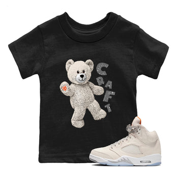 Air Jordan 5 Craft Sneaker Match Tees Hello Bear Sneaker Tees Air Jordan 5 Craft Tee Kids Shirts Black 1