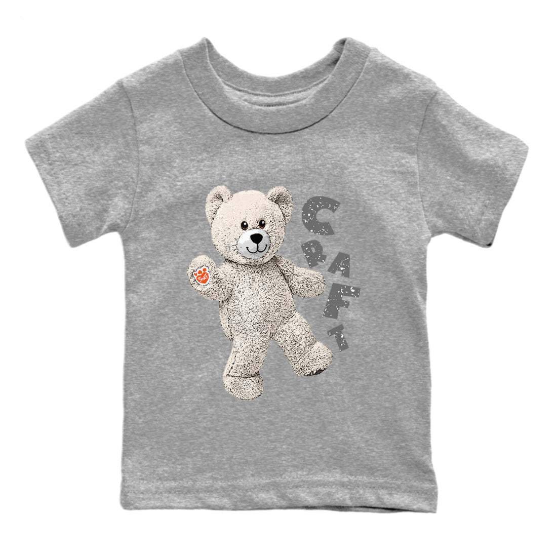 Air Jordan 5 Craft Sneaker Match Tees Hello Bear Sneaker Tees Air Jordan 5 Craft Tee Kids Shirts Heather Grey 2