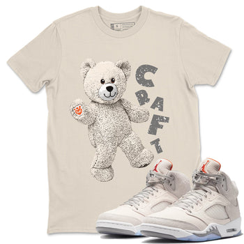 Air Jordan 5 Craft Sneaker Match Tees Hello Bear Sneaker Tees Air Jordan 5 Craft Tee Unisex Shirts Natural 1