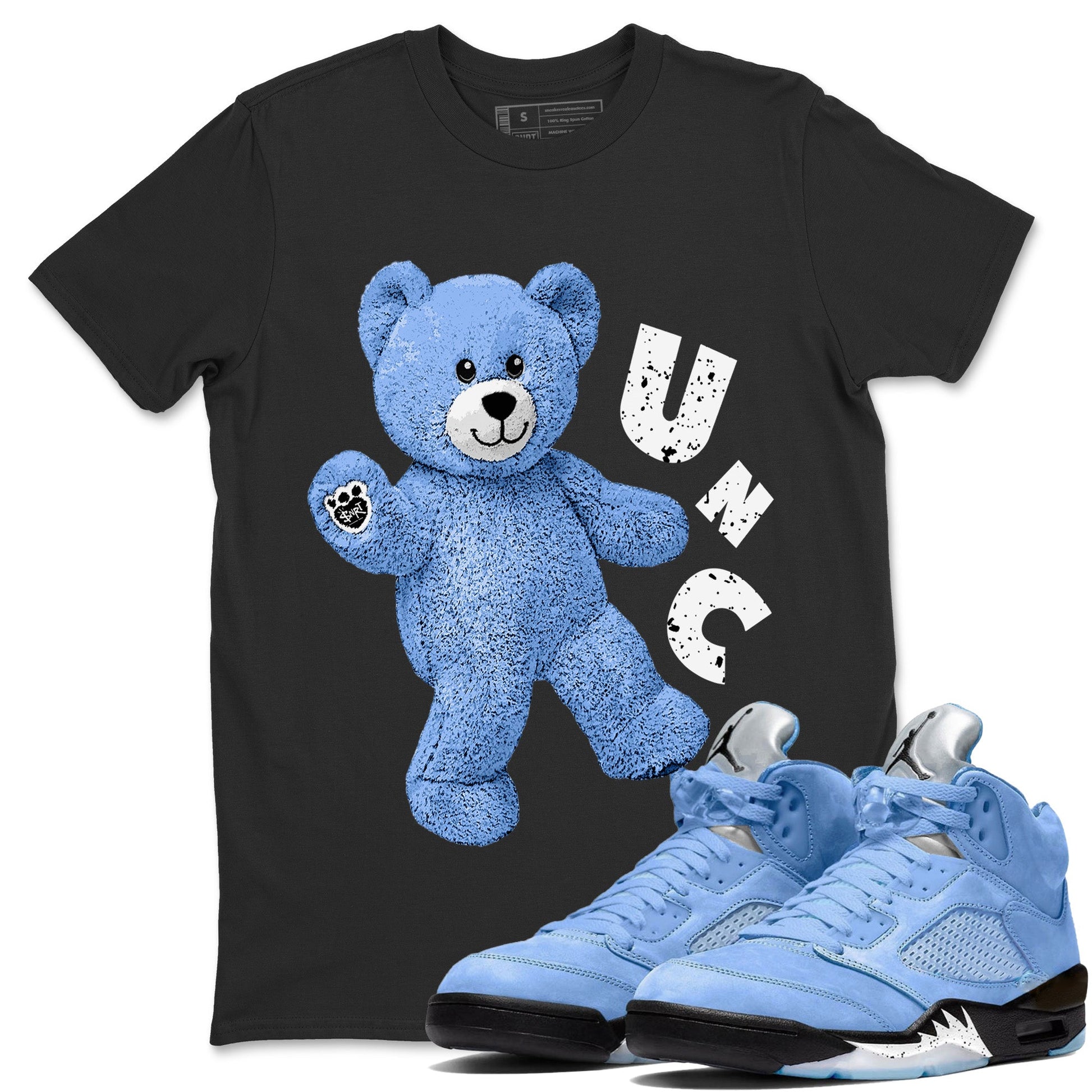 Jordan 5 UNC Jordan Shirts Hello Bear Sneaker Tees Air Jordan 5 UNC SNRT Sneaker Tees Unisex Shirts Black 1