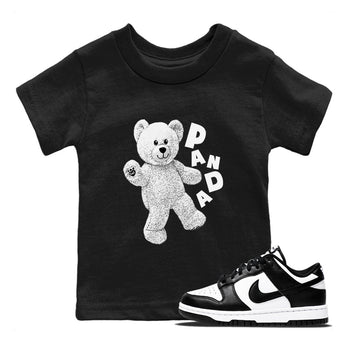 Dunks Panda shirt to match jordans Hello Bear sneaker tees Dunk Low Panda SNRT Sneaker Release Tees Baby Toddler Black 1 T-Shirt