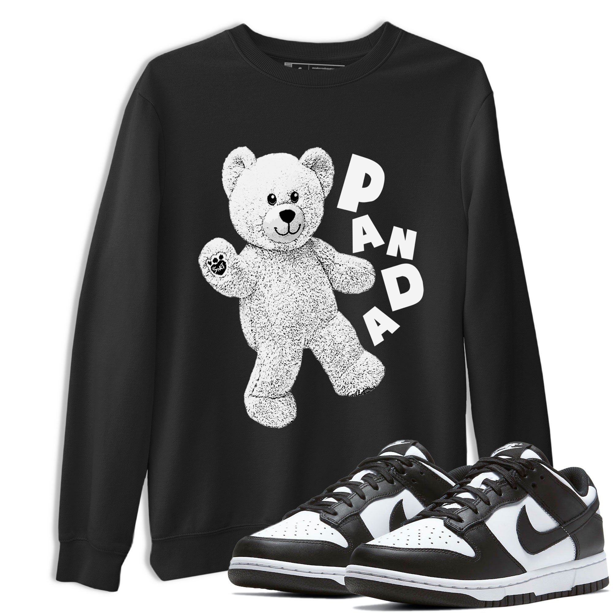 Dunks Panda shirt to match jordans Hello Bear sneaker tees Dunk Low Panda SNRT Sneaker Release Tees Unisex Black 1 T-Shirt