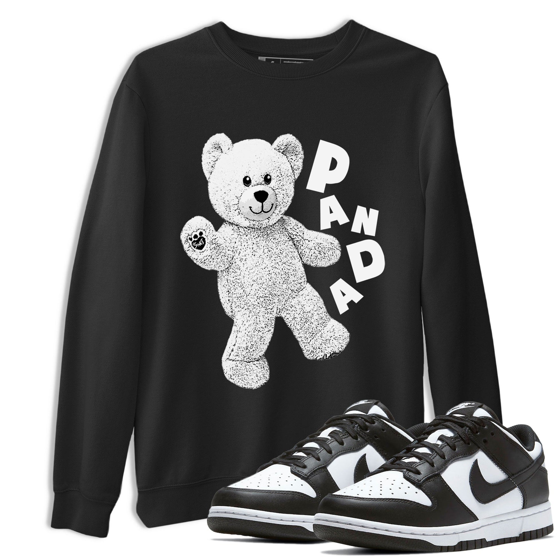 Dunks Panda shirt to match jordans Hello Bear sneaker tees Dunk Low Panda SNRT Sneaker Release Tees Unisex Black 1 T-Shirt