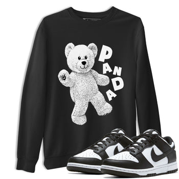 Dunks Panda shirt to match jordans Hello Bear sneaker tees Dunk Low Panda SNRT Sneaker Release Tees Unisex Black 1 T-Shirt