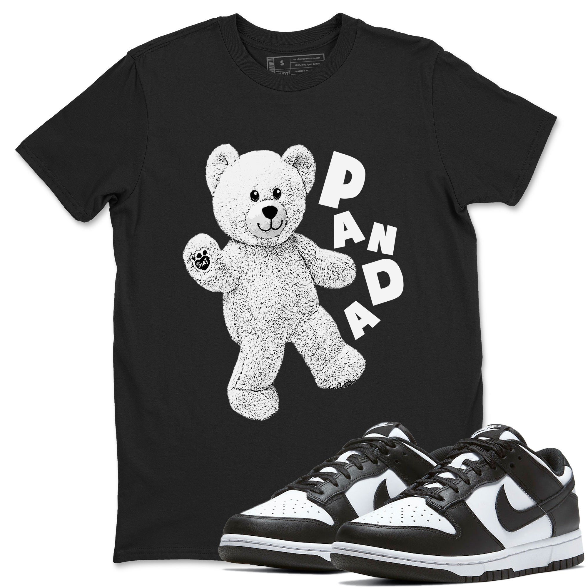 Dunks Panda shirt to match jordans Hello Bear sneaker tees Dunk Low Panda SNRT Sneaker Release Tees Unisex Black 1 T-Shirt