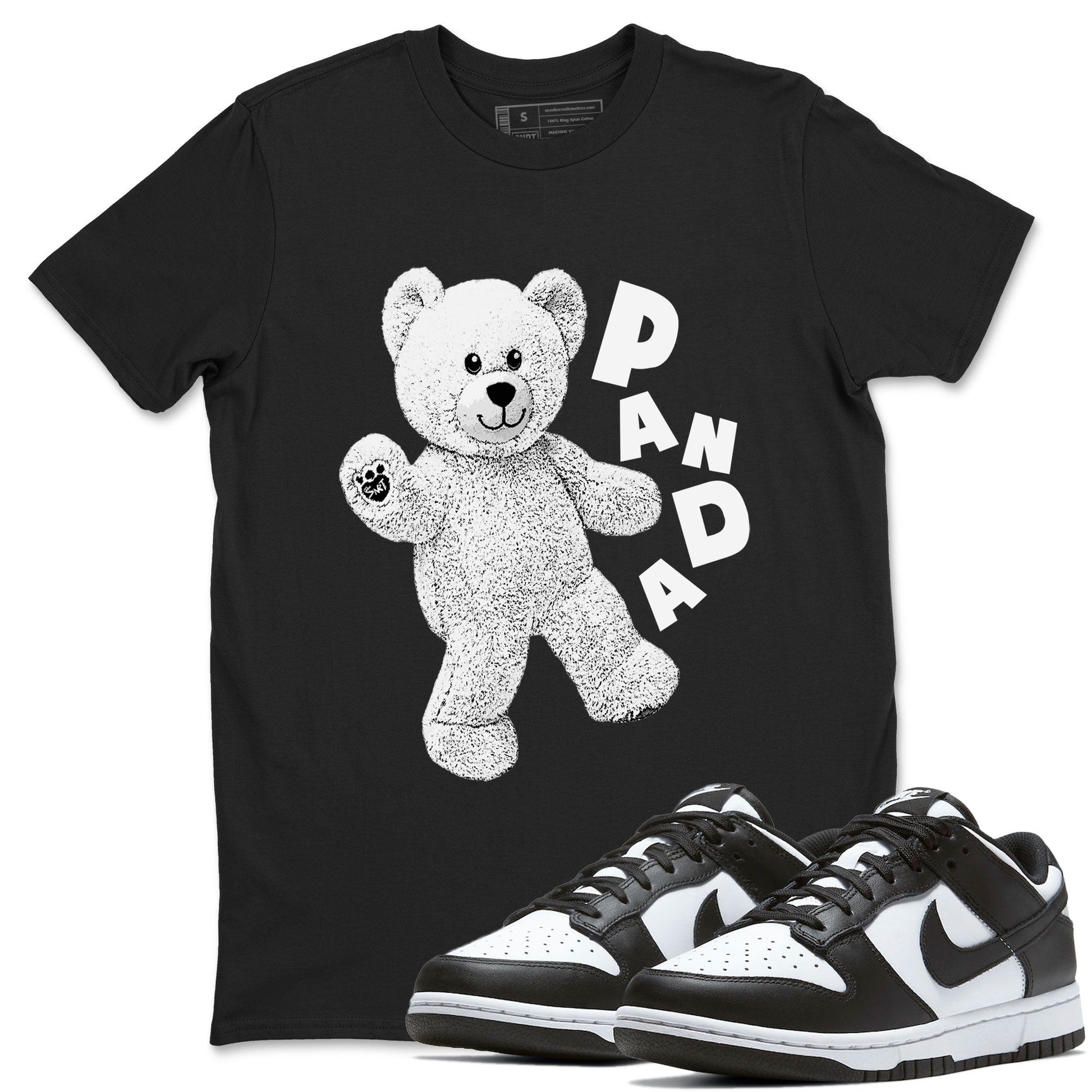 Dunks Panda shirt to match jordans Hello Bear sneaker tees Dunk Low Panda SNRT Sneaker Release Tees Unisex Black 1 T-Shirt