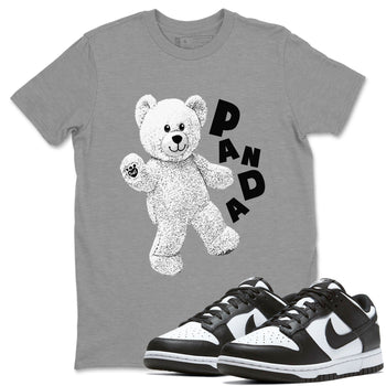 Dunks Panda shirt to match jordans Hello Bear sneaker tees Dunk Low Panda SNRT Sneaker Release Tees Unisex Heather Grey 1 T-Shirt