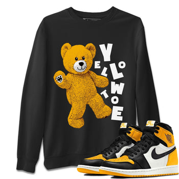 Jordan 1 Yellow Toe Sneaker Match Tees Hello Bear Sneaker Tees Jordan 1 Yellow Toe Sneaker Release Tees Unisex Shirts