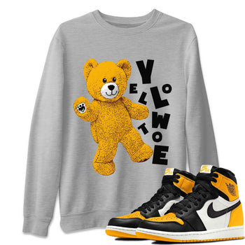 Jordan 1 Yellow Toe Sneaker Match Tees Hello Bear Sneaker Tees Jordan 1 Yellow Toe Sneaker Release Tees Unisex Shirts