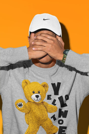 Jordan 1 Yellow Toe Sneaker Match Tees Hello Bear Sneaker Tees Jordan 1 Yellow Toe Sneaker Release Tees Unisex Shirts